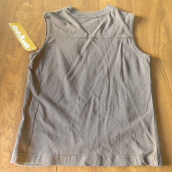 Osh Kosh Boys 5 Brown 10 Shirt Tank Top Shirt NWT - Picture 2 of 2